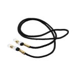 Szerelt zsinór, 70 cm, fekete, pvc füllel