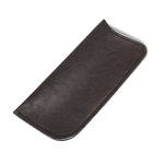 Fekete műbőr szemüvegtok