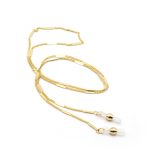 Szemüvegtartó lánc, arany, tasakban, 1 db