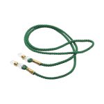 Szerelt zsinór, 70 cm, türkiz zöld, pvc fül